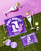 Saturdays In Fort Worth Flutes (Set of 2) - Tart By Taylor