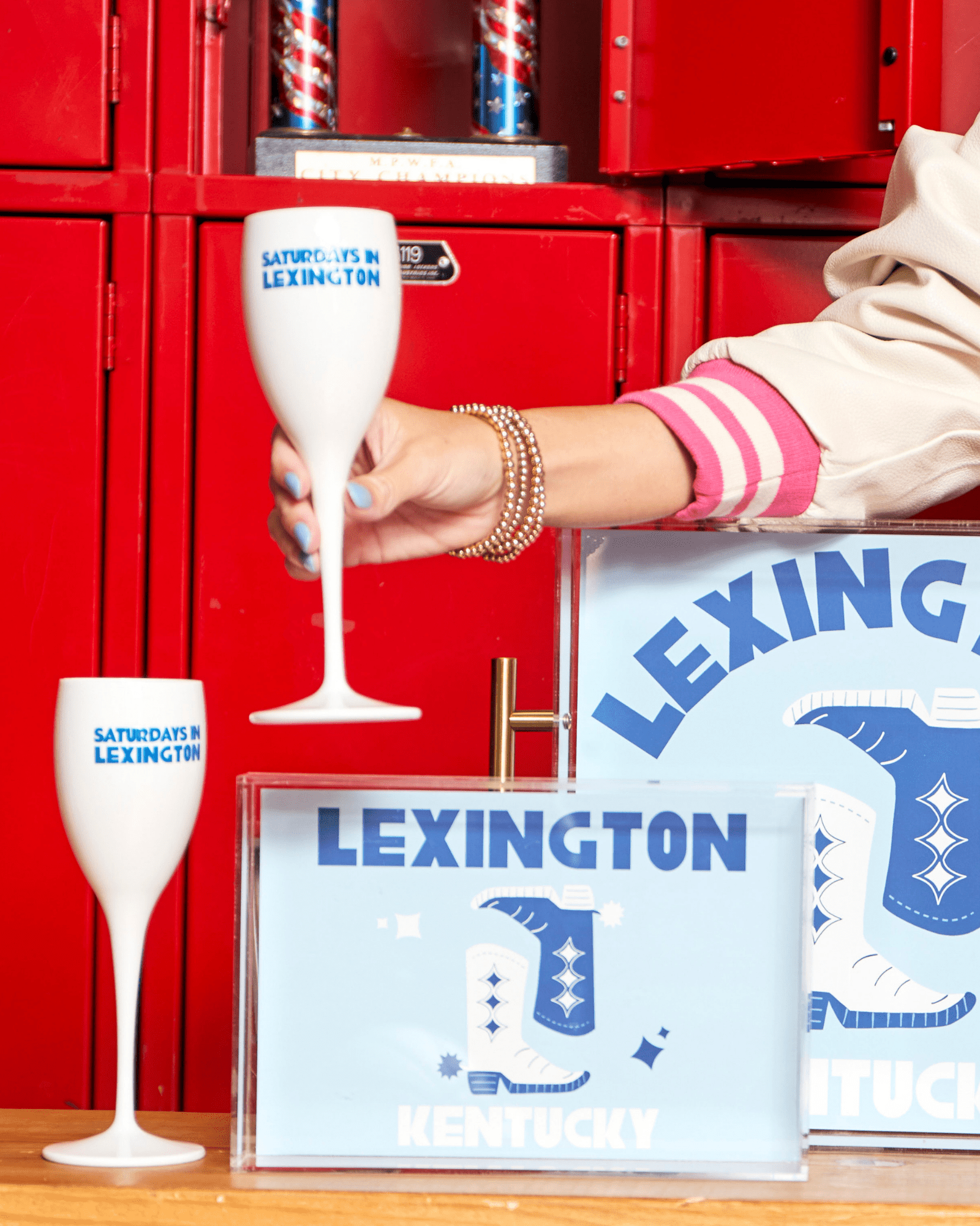 Saturdays In Lexington Flutes (Set of 2) - Tart By Taylor