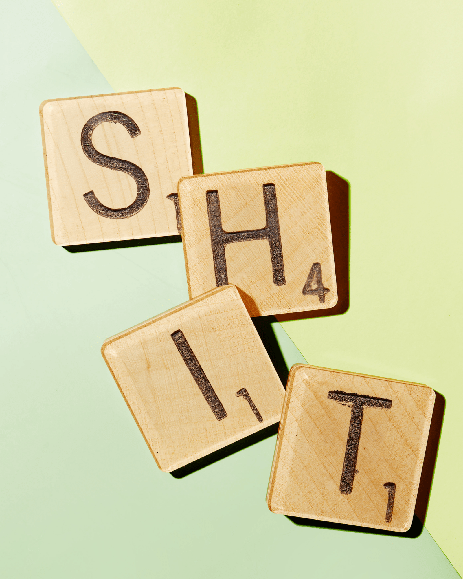 Shit Scrabble Tiles Set of 4 Coasters - Thumbnail 2