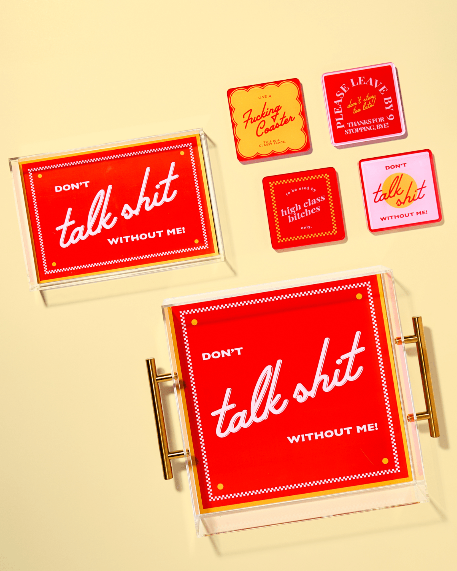 Snarky Red | Set of 4 Coasters - Tart By Taylor