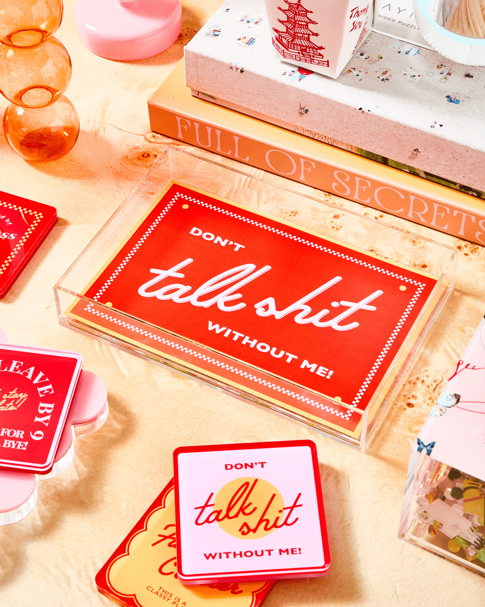 Snarky Red Small Tray - Thumbnail 5