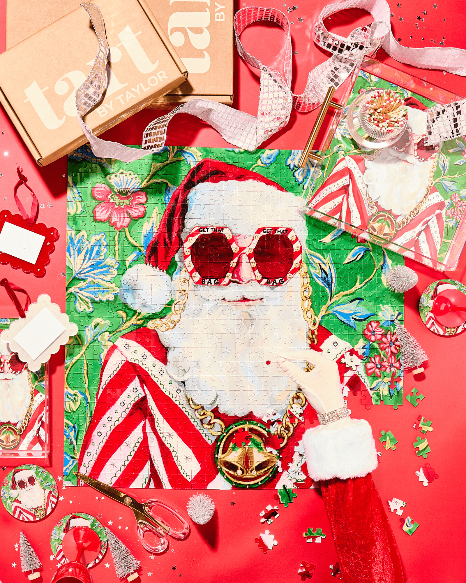 Swanky Santa Acrylic Puzzle - Tart By Taylor