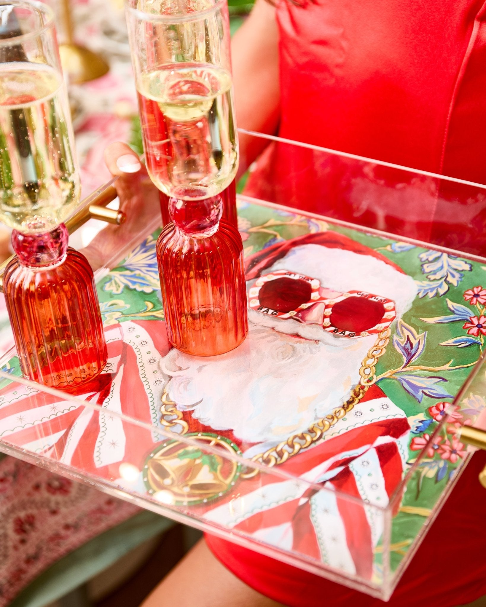 Swanky Santa Large Tray - Tart By Taylor