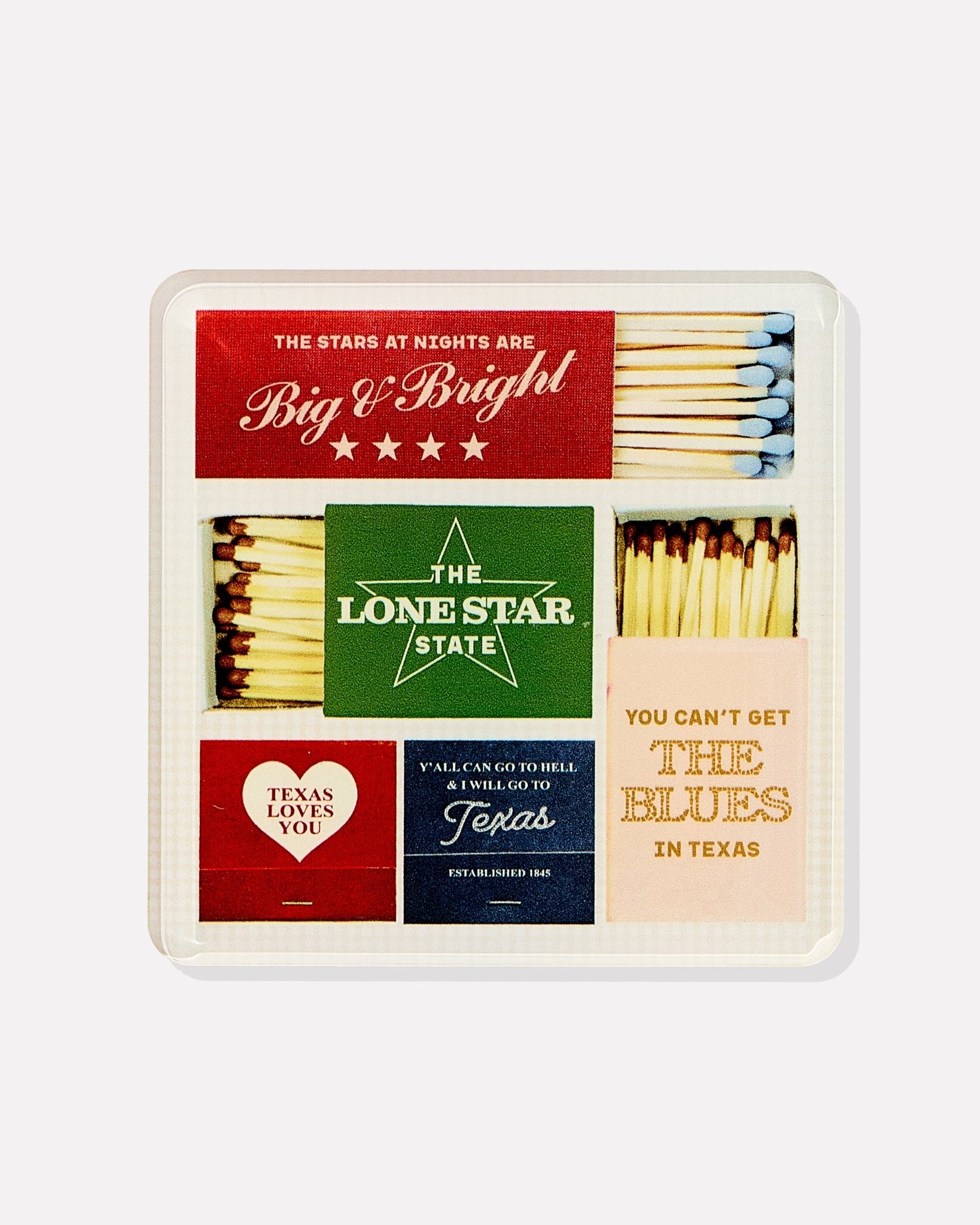 Texas Matchbook Coasters