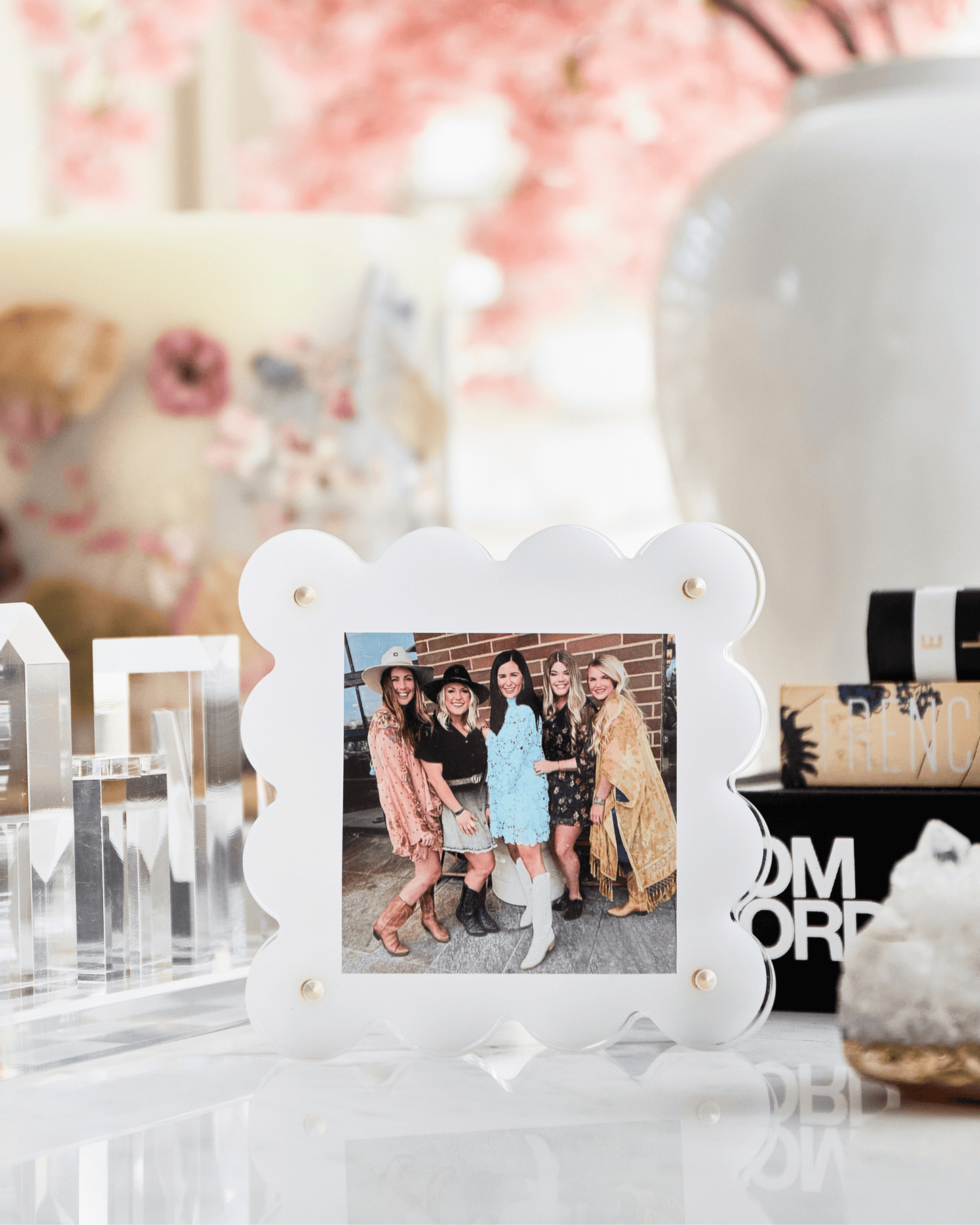 White Mini Acrylic Picture Frame - Tart By Taylor