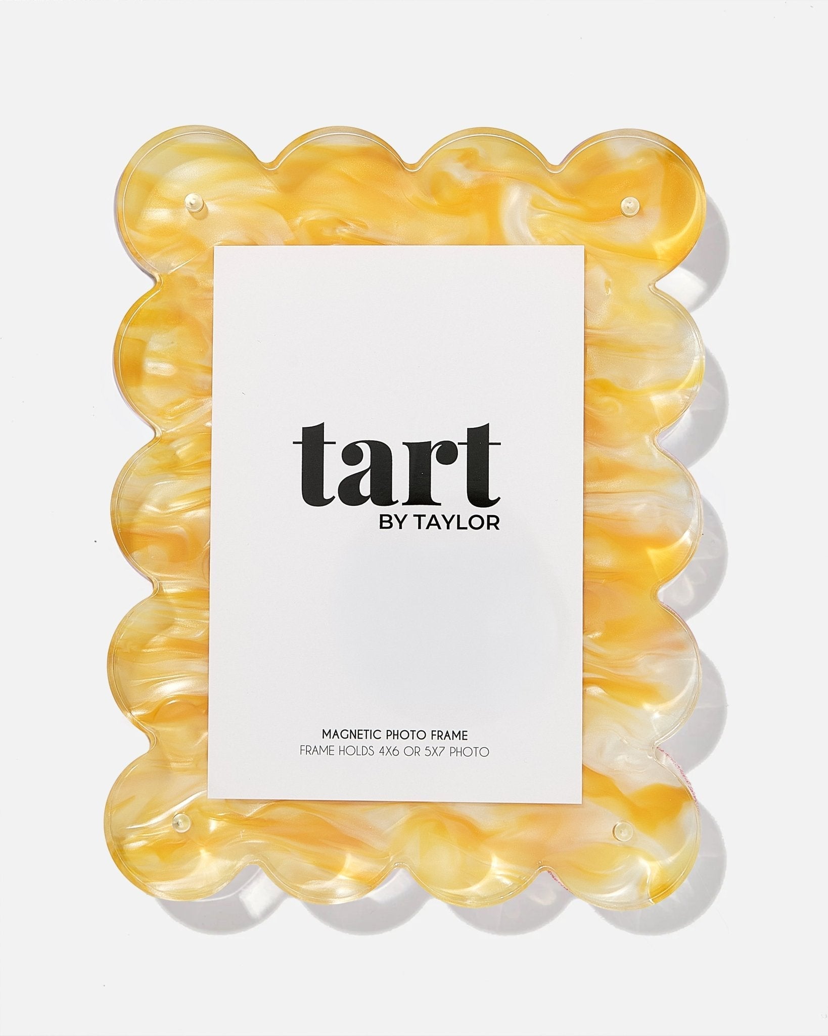 Yellow Marbled Acrylic Picture Frame - Tart By Taylor