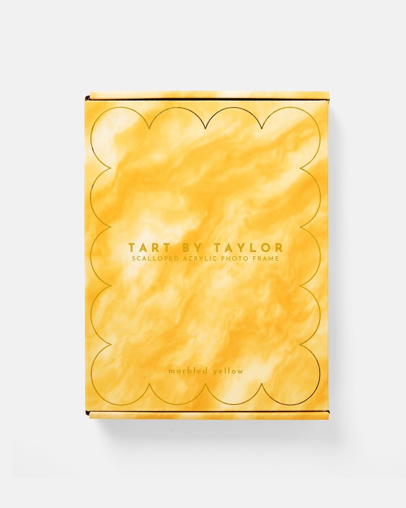 Yellow Marbled Acrylic Picture Frame - Tart By Taylor - FRAME-MARB-YELLOW