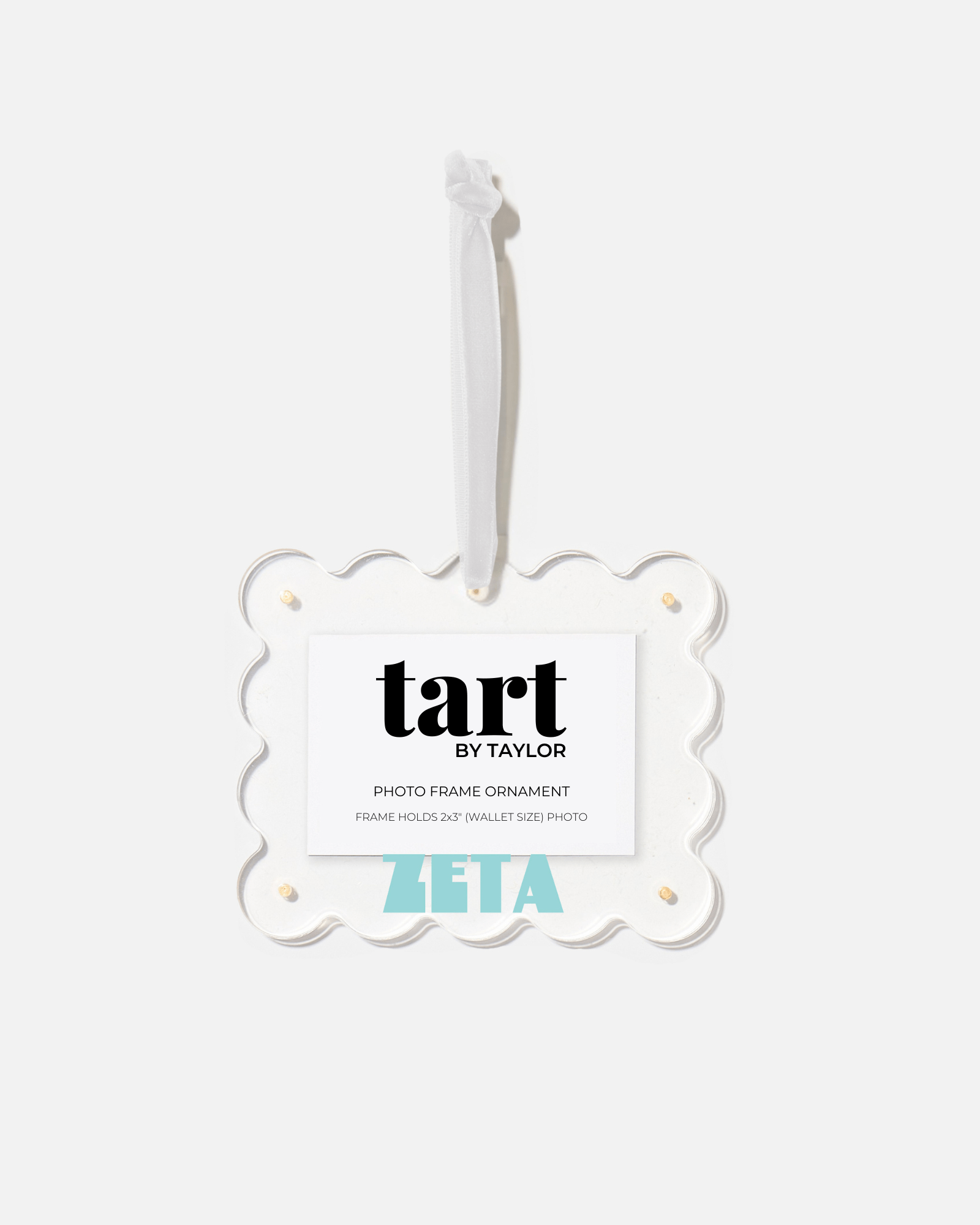 Zeta Tau Alpha Frame Ornament - Tart By Taylor