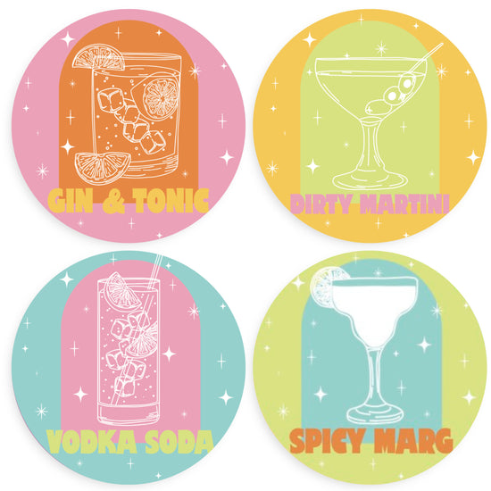 Bottoms Up | Set of 4 Coasters
