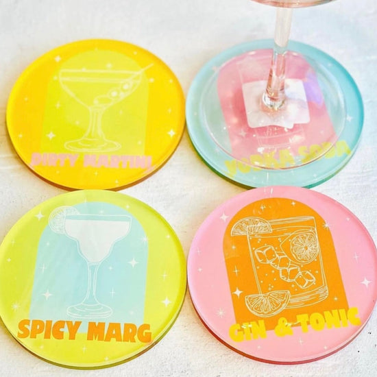 Bottoms Up | Set of 4 Coasters