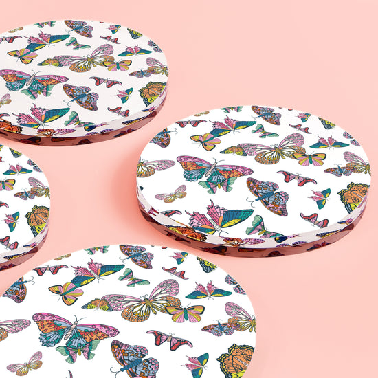 Load image into Gallery viewer, Butterfly Kisses Coasters
