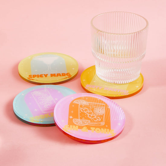 Bottoms Up | Set of 4 Coasters - Tart By Taylor